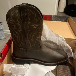 Men’s work boots.